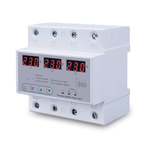 Voltmètre réglable triphasé 63A pour éviter les pannes de tension 380V - 2