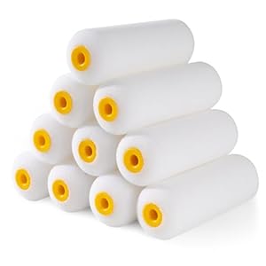 Mister Rui Foam Paint Rollers, 10 Pack 4 Inch Paint Rollers, Mini Paint Roller, High Absorption Foam Paint Roller 4 Inch, Small Foam Paint Rollers, 4 Inch Foam Rollers for House Painting