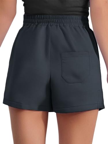 YEAHDOR Girls Athletic Shorts Quick Dry Running Soccer Shorts with Pockets Kids Active Sports Workout Shorts4