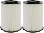 VF4000 Filter Replacement for Ridgid Shop Vac Filter 5-20 Gallon 72947 & for Husky 6-9 Gallon Vacuum Cleaners, Fits WD5500 WD0671 RV2400A RV2600BWD5500 WD0671 RV2400A RV2600B (2 Pack)