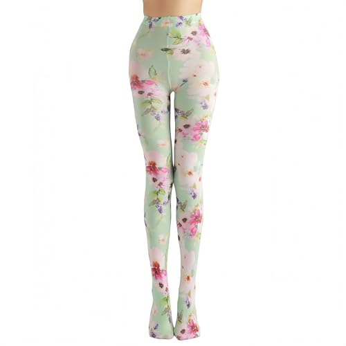 Image of Sahabowi Women's Sheer Tights, Digital Print Designs Stockings