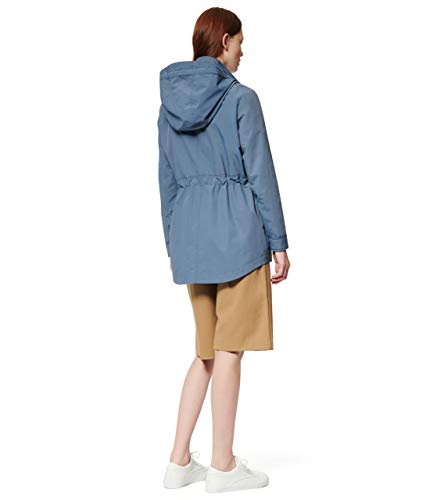 Marc New York By Andrew Marc Women's Belltown Crinkle Rain Jacket, Storm Blue, Large #TOP2