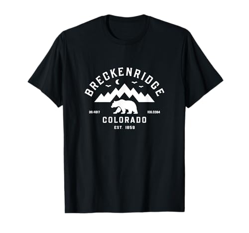 Breckenridge CO Bear Mountain Hiking - Regalo de recuerdo moderno Camiseta