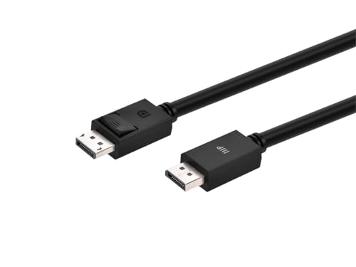 Câble DisplayPort 2.1 Monoprice 80Gbps pour flux vidéo ultra haute vitesse 1.5m