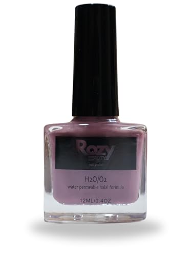Rozy Beauty Halal-Certified Wudu Friendly Water Permeable Breathable and Fast Drying Nail Polish (Orchid 12 ml)