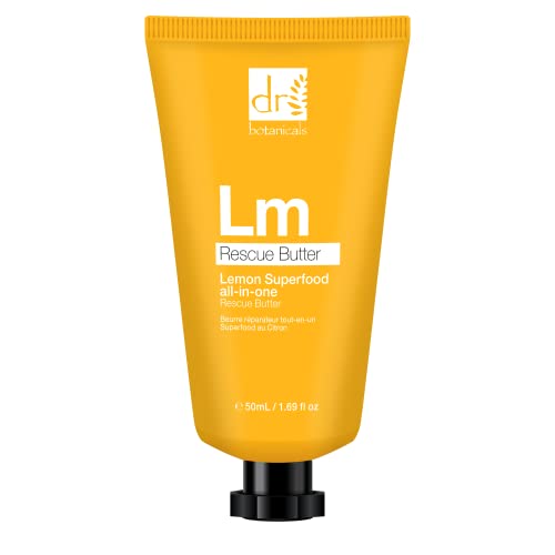 Dr Botanicals Superfood - Le beurre corporel au citron pour le visage, les mains et le corps au beurre de karité, huile d'amande, huile de noix de coco et citronelle. Vegan et Naturel 50ml Cover