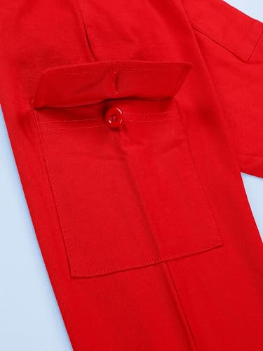 Image of KiddoPanti Boys Cotton Joggers | 100% Cotton Single Jersey | 2 Side Cargo Pockets with Flap | Elasticated Waist Band with Functional Drawcord | Soft & Breathable Track Pants