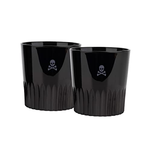 Set de 2 vasos negros para whiskey 345ml Scalpers Home