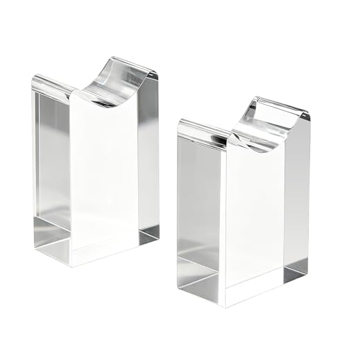 Lovemolly Clear Acrylic Lightsaber Display Stand Adjustable Horizontal Weapon Rack for Samurai Sword Tanto Rapier Cosplay Blade & Wand 8mm Thick Heavy-Duty Desk Holder