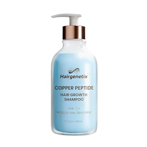 Hairgenetix Apres-Shampooing Croissance Capillaire Peptide de Cuivre - avec GHK-Cu Ingredient Cosmetique - Soin Fortifiant - Anti Casse - Tous Types - 300ml
