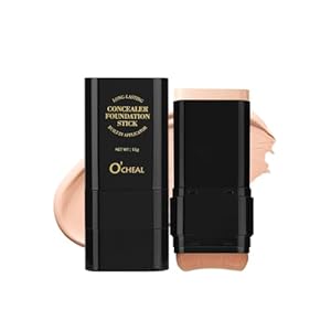 O’CHEAL Face Foundation Contour Stick Long-wear Lightweight Brighten Stick Blemish Contouring Face Concealer Beauty Makeup 02#NATURAL