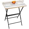 Complete Router Table Package - Lightweight & Sturdy Router Table Kit w/Powder-coated Black Steel Stand, Phenolic Plate, More - Wooden Carpentry Tools & Accessories to Route w/Precision & Ease
