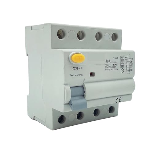 Protecteur de courant résiduel de charge 4P pour installation électrique de borne de voiture