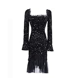 Bodycon Ruched Luxury Sequined Glitter Shiny Party Night Dress Women Curve Sexy Dark Zevity Clubwear Dresses,1,S