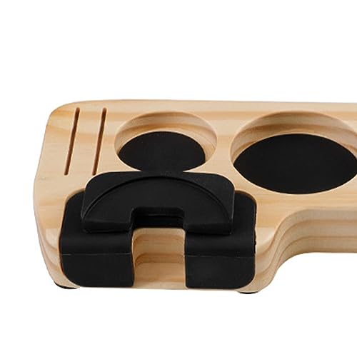 SECRET DESIRE Coffee Tamper Station Stand 51/53/58Mm/54Mm for Bar Worktop Espresso Machine Pinewood