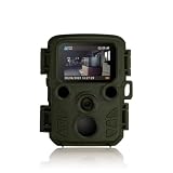 ハンファQセルズジャパン 【国内メーカー品】 Full HD 防犯カメラ トレイルカメラ 小型 屋外 防水 防塵 IP66対応 1080p対応 モーションのみ 赤外線LED 監視カメラ 動体検知 人感センサー 夜間対応 電池式 自動上書き録画 日本語説明書 国内メーカー品 迷彩 カモフラージュ 屋内 両用 害獣対策