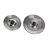Juego de 2 tapas de acero inoxidable – Tapas sartenes universales – Tapa sarten y olla – Tapaderas para sartenes y cacerolas – 16/18/20 y 22/24/26 cm .