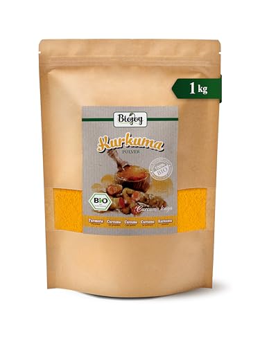 Biojoy BIO-Kurkuma Pulver (1 kg), gemahlene Kurkuma-Wurzel (Curcuma longa)