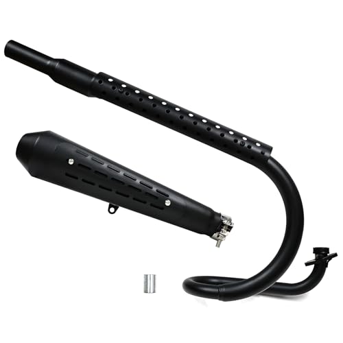 ホンダ ダックス125 排気管セットフル排気マフラー ステンレスオートバイ排気マフラー ホンダ Dax ST 125 2022-2023 黒い