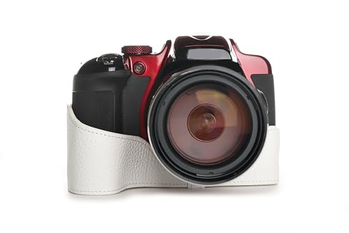 Housse cuir véritable Nikon P600 protège boîtier contre les rayures