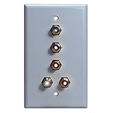 QVS HDTV Component Video with Stereo Audio RCA Wallplate