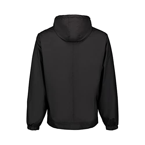 Image of Weatherproof Vintage Mens Lightweight Waterproof Coated Hooded Rain Jacket- Light Windbreaker Raincoat for Men- Rain Slicker