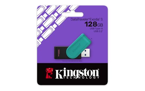 Image of Kingston DataTraveler Exodia S 128GB | Swivel Cap | USB 3.2 Gen 1 | Pendrive | 5Y Warranty | DTXS /128GB