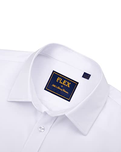 Alimens & Gentle Mens Short Sleeve Dress Shirts Wrinkle Free Solid Casual Button Down Shirts with Pocket3