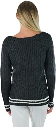 Image of ToBeInStyle Women's Classic Long Sleeve V-Neck Pullover Sweater