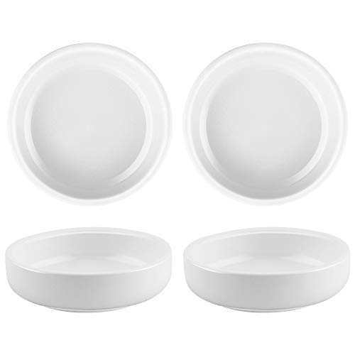 Cyimi 3.5 Ceramic Dipping Sauce Dishes Small Porcelain Soy Side Dish Sauce Bowls White Dipping Bowls Dinnerware Sets Sauces Dessert Snack Serving Dishes Set of 4