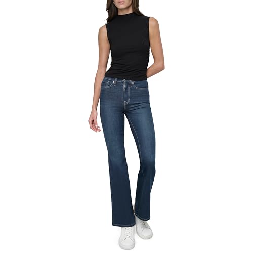 Image of DKNY Women's Ruched Versatile Trendy Everyday Top