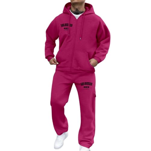 Sweat à capuche homme avec jogging imprimé vêtement streetwear doux