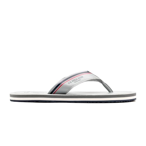 Image of U.S. Polo Assn.| NESTA LT. GREY| Stylish slider Flipflops for Man