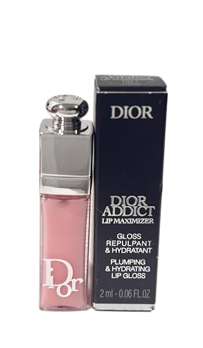 Dior Addict Lip Maximizer Lip Plumping Gloss 001 PINK (MINI/SMALL/SAMPLE SIZE/TRAVEL SIZE) 2 ml / 0.06 fl oz- (NOTE THIS IS VERY SMALL) - 0106