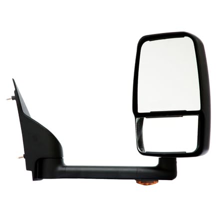 Velvac 715442 Door Mirror, Deluxe Series, Black, 102" Body Width,