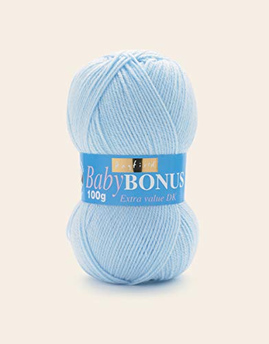 Sirdar Wool F014-0621 Hayfield Baby Bonus DK, Babyblau (854), 100g, 280 Meter