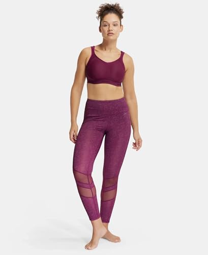 Image of Jockey MI11 Women Wirefree Non Padded Microfiber Elastane Stretch Full Coverage Active Sports Bra with StayDry Treatment