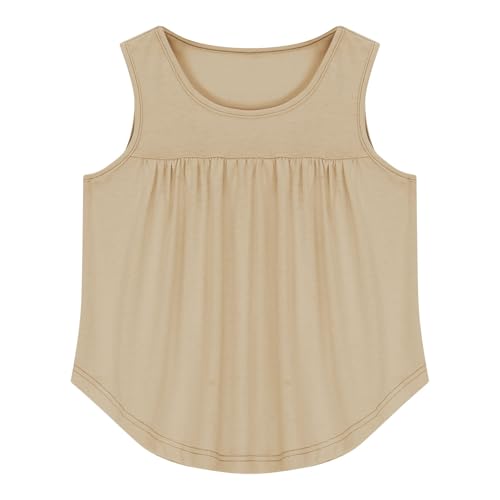 Tank Tops for Girls Flowy Loose Sleeveless Undershirts Athletic Lightweight Tank Teens Basic Cute Summer Tunic Tops2