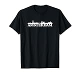 Amsterdam Holanda City Skyline Silhouette Sketch
