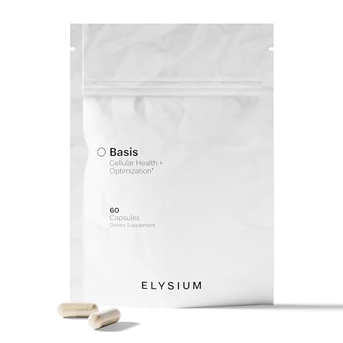 ELYSIUM Basis NAD Plus Supplement 30 Servings - with Nicotinamide Riboside 250mg and Pterostilbene 50mg - Healthy Aging Supplement & Cellular Energy