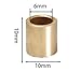 10 pcs Oilless Bushing Sleeve Bearings 1/4 inch bore Brass Self-Lubricating Sintered Bronze Bushings Bore 6mm OD 10mm Length 10mm