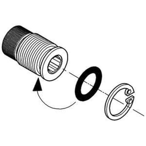 GROHE Absperrspindel (Original Ersatzteil, Langlebig, Robust, Herstellergarantie: 5 Jahre), 47017000