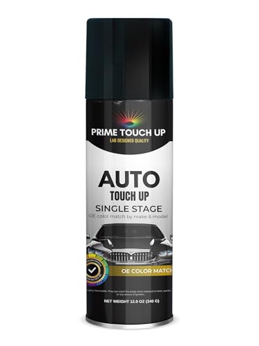 PRIME TOUCH UP Factory Matched Ultra Premium Single Stage Aerosol High Gloss Paint for Cars, Scratch Repair Auto Touch Up Paint 2-in-1, Available for All Models in Any Color 12 oz - Made In USA