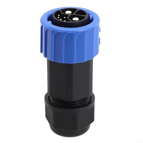 LVYXON M25 selbstsichernder 8-poliger Stecker – 50 A Elektrofahrzeug-Energiespeicheranschluss – staubdicht und wasserdicht – für Outdoor & raue Umgebungen (männlicher Kopf)