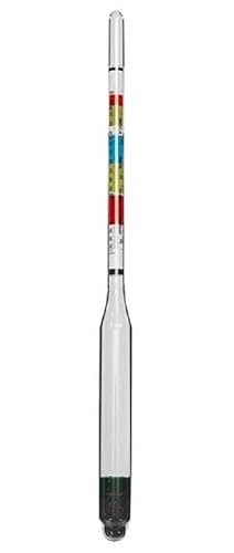 Hydrometer with 3 scales - Wine Meter | Beer Meter | Saccharimeter | Alcohol Meter | Alcoholmeter