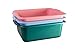 Schüssel 11 L mit Griff eckig rosa, blau, metallic grün Allzweckschüssel Plastik Spülschüssel Plastikschüssel Fußwanne Wanne Fußbad (metallic grün)