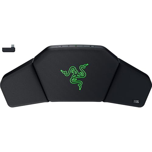 Razer Clio - Almohadilla para Cabeza de Altavoz inalámbrico con THX Spatial Audio (Almohadilla Acolchada de Felpa, Controladores de Rango Completo de 43mm, HyperSpeed y Bluetooth) Negro