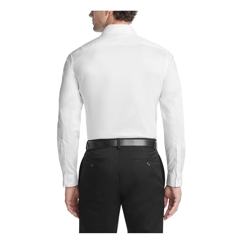 Van Heusen Men's Dress Shirt Slim Fit Ultra Wrinkle Free Flex Collar Stretch2
