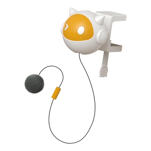 Pelotas eléctricas retráctiles para gatos, juguete retráctil para gatos, juguetes interactivos para gatos, juguete automático para gatos para sí mismo y ejercicio, suministros divertidos para gatos