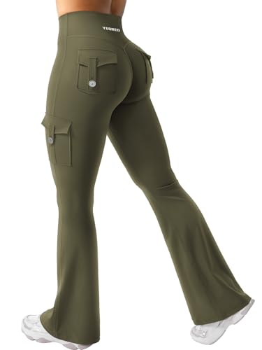Image of YEOREO CoreFlex Women Workout Flare Leggings